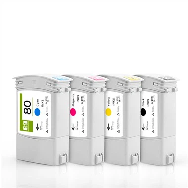 Cetris inc cydnaws 350ML HP80 Ar gyfer Argraffydd HP Designjet 1050 1055